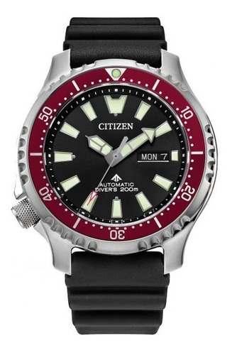 Reloj Citizen Promaster Automatico Diver Ny0156-04e Rojo