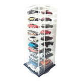 Exhibidor Acrílico Giratorio 40 Pzas 1/64 Hotwheels Tomica.