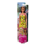 Muñeca Barbie Castaña Clasica Original Mattel T7439 