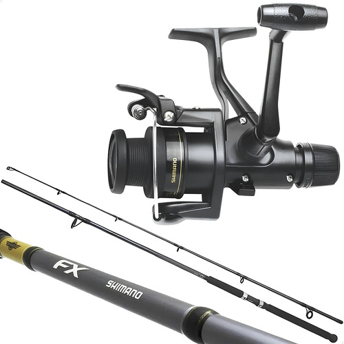 Conjunto Kit Pesca Profissional Shimano Molinete Vara Rápida