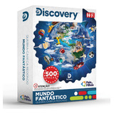 Quebra Cabeça Redondo Discovery Mundo Fantástico 500 Peças