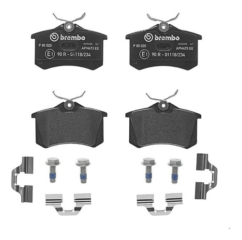 Balatas Traseras Vw Caddy Iii Ecofuel Box 2.0 06-06 Brembo L