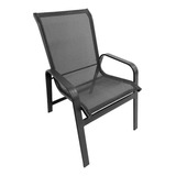 Cadeira Em Alumínio E Tela Sling Lótus Voratto Móveis Wt