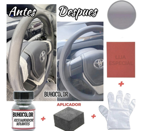 Kit Restaurador Volante Gris Oscuro