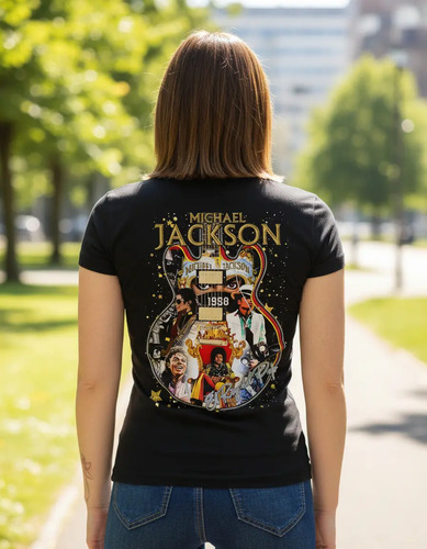Playera Yazbek Michael Jackson, 100% Algodón Para Dama 05