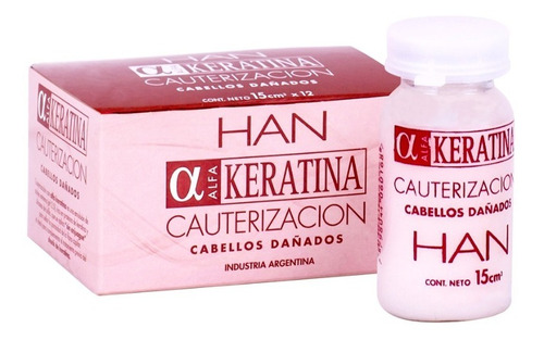 Ampolla Alfa Keratina Cauterizacion Han 15 Cc X 12 U