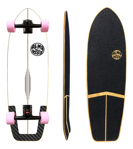 Skate Simulador De Surf Surfskate Carver - Carbon Edges