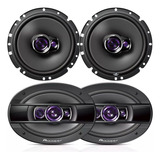 Combo 4 Falantes Ts-1760br 6pol + Ts-6960br 6x9 600w Pioneer