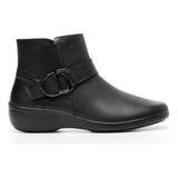 Zapatos Flexi Botin Con Elastico Dama 18124 Negro