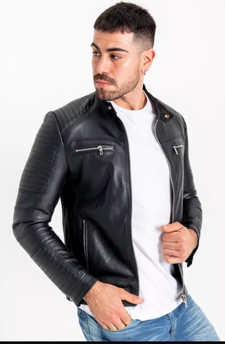 Campera Cuero Importada Hombre Motoquera Calidad