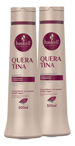 Kit Haskell Queratina Shampoo E Condicionador 500ml