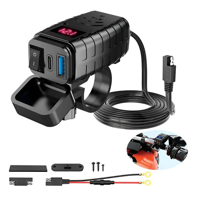 Cargador De Celular Usb Carga Rápida Impermeable Para Moto | Envío gratis