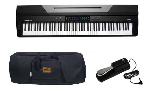 Piano Arranjador Kurzweil Ka70 88 Teclas Com Capa E Pedal