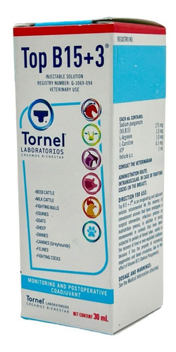 Tornel Top B15+3 30ml Vigorizante Coadyuvante Postoperatorio