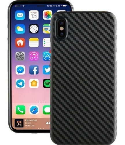 Funda Tpu Ultrafina Carbono Para iPhone | Todos Los Modelos