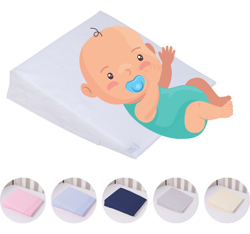 Travesseiro Anti Refluxo Bebê Rampa Para Carrinho