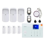 Alarma Gsm Y Wifi Casa Local App Tuya Smart  Con 3 Sensores.