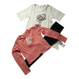 Conjunto Para Niñas 3 Pc Pantalon Camiseta Y Saco T- 6 X