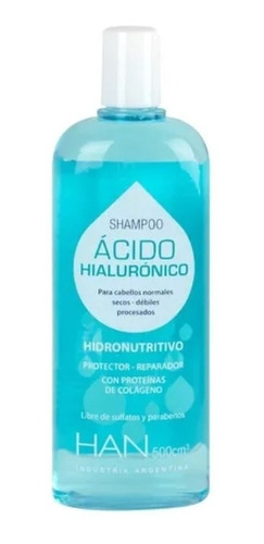 Shampoo Acido Hialuronico Sin Sulfatos - Han 500ml