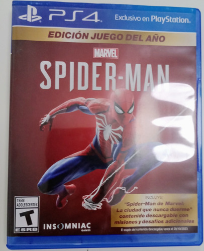 Spiderman Ps4 Fisico