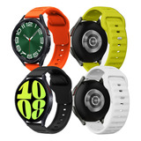 4 Correa Sport Tpu Para Samsung Galaxy Watch 6/5/5pro/4/20mm