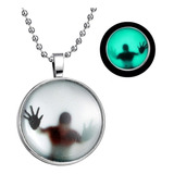 Collar Colgante Acero Inox Walking Dead Fluorescente Hombre