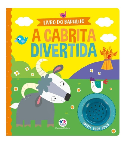 Livro Cartonado Infantil Sonoro Sons Da Fazenda Animais Folhas Duras  A Cabrita Divertida - Aperte E Ouça 