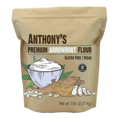 Anthony's Harina Arrurruz Arrowroot No Gluten Vegan 2.270 Kg | Envío gratis