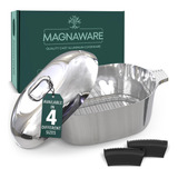 Magnaware Horno Holandes Ovalado De Aluminio (18 Pulgadas)