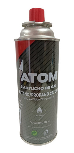 Pack 3 Cartuchos 515ml Gas Butano Para Cocinilla Atom