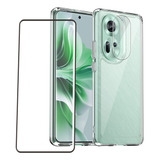 Funda Para Oppo Reno 11 5g Case + Mica Curva Cristal