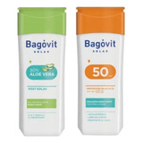 Combo Solar Bagovit Family Fps50+post Solar Aloe Ve Gel X200