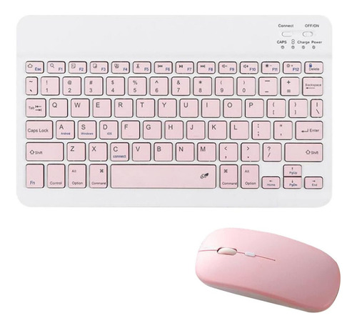 Teclado Y Mouse Inalámbricos Para Tablet Diseño Ultradelgado