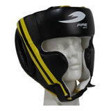  Careta De Box Pomulos Piel Fire Sports Protector Cabeza Mma Artes Marciales Negro