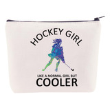 Regalos De Hockey Para Ninas, Bolsa De Maquillaje De Hockey,