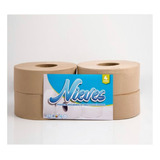 Papel Higienico Jumbo Institucional 250mtr X4 Unid Natural