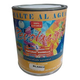 Esmalte Al Agua Antihongos 1/4gl Lavable Marbella Blanco   