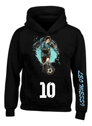 Buzo Messi Argentino Futbol Buso Saco Con Capota Hoodies