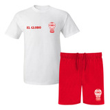 Remera + Short - Huracan - Escudo / Fútbol / Logo / El Globo