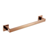 Porta Toalha Banho Design Moderno Rose Gold Aço Inox 304