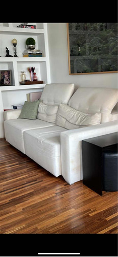 Sofa C/ Encosto De Cabeça Reclinável E Apoio Pés Retrátil