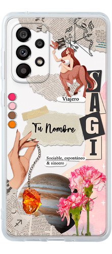 Funda Para Galaxy Mujer Signo Zodiaco Sagitario Con Nombre