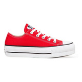 Zapatillas Converse All Star Plataforma Rojo Exclusiva Dama