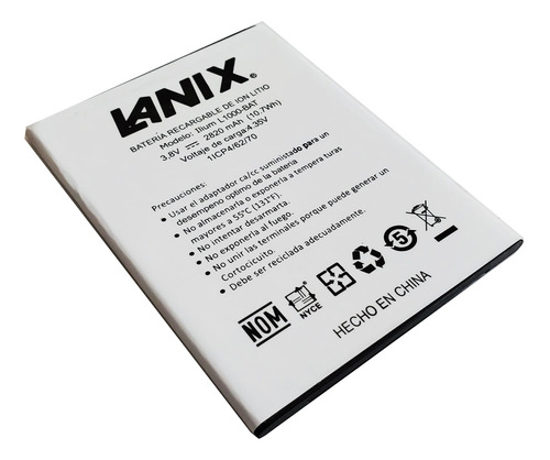 Pila Bateria Ion Litio 2820 Mah Lanix Ilium L1000 L1050 E/g