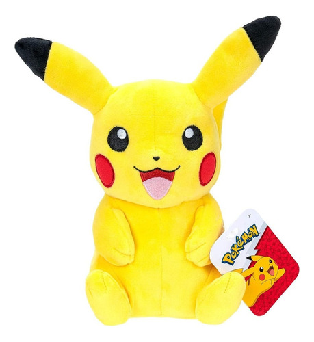 Peluche Pokemon Pikachu Sentado Serie Clásica 20cm Original