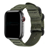 Pulseira Nylon Militar Para Apple Watch 45mm 44mm 42mm 49mm