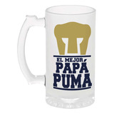 Tarro Cervecero 16oz Pumas De La Unam. El Mejor Papá Puma