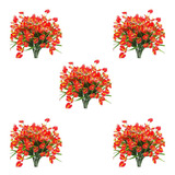 Juego De 20 Racimos De Flores Artificiales Artificiales De A