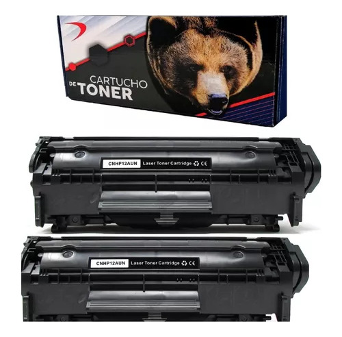 Kit 2 Pzs Toner Genérico 12a Compatible Con Hp Q2612a