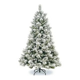 Árvore De Natal Com Neve Luxo 1,20m Com 214 Galhos